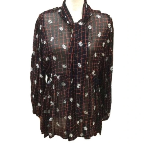 Anthropologie Not So Serious Elysia Blouse, Size Medium - Picture 5 of 12